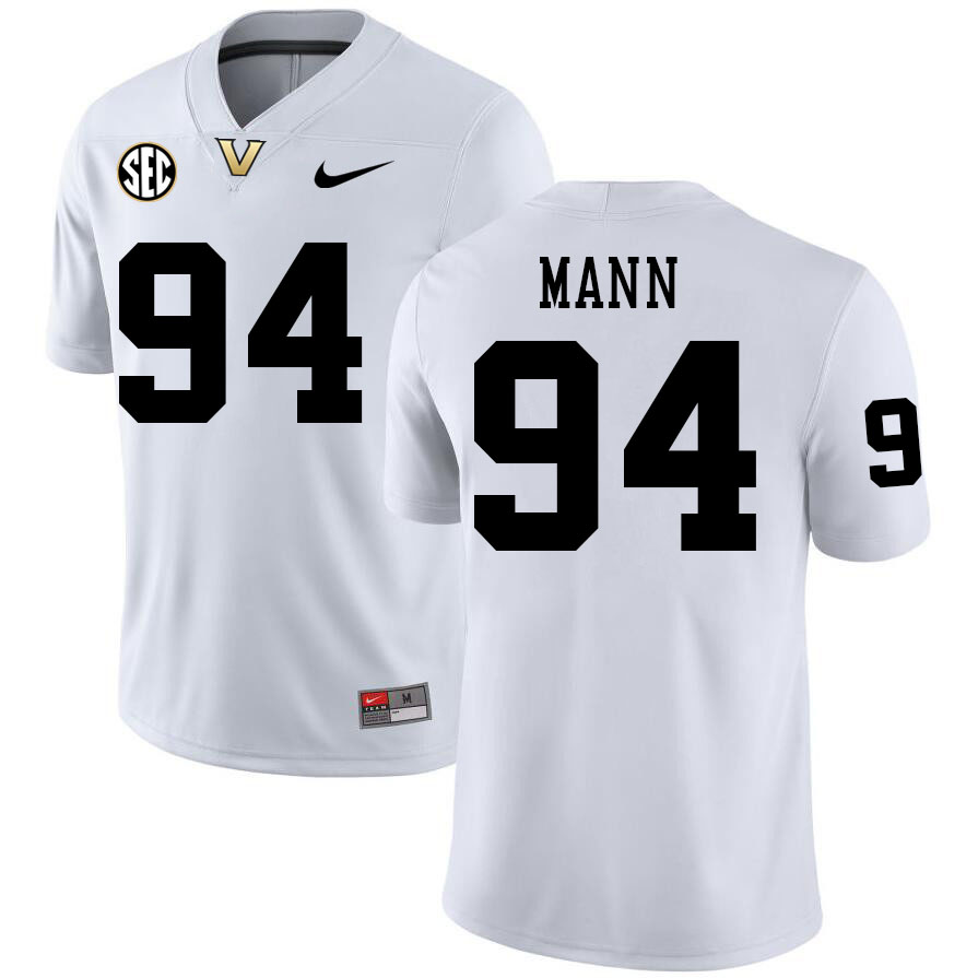 Bradley Mann Jersey, Vanderbilt Commodores #94 Bradley Mann Football Jersey, Uniforms-White Bradley Mann Jersey, Vanderbilt Commodores #94 Bradley Mann Football Jersey, Uniforms-White